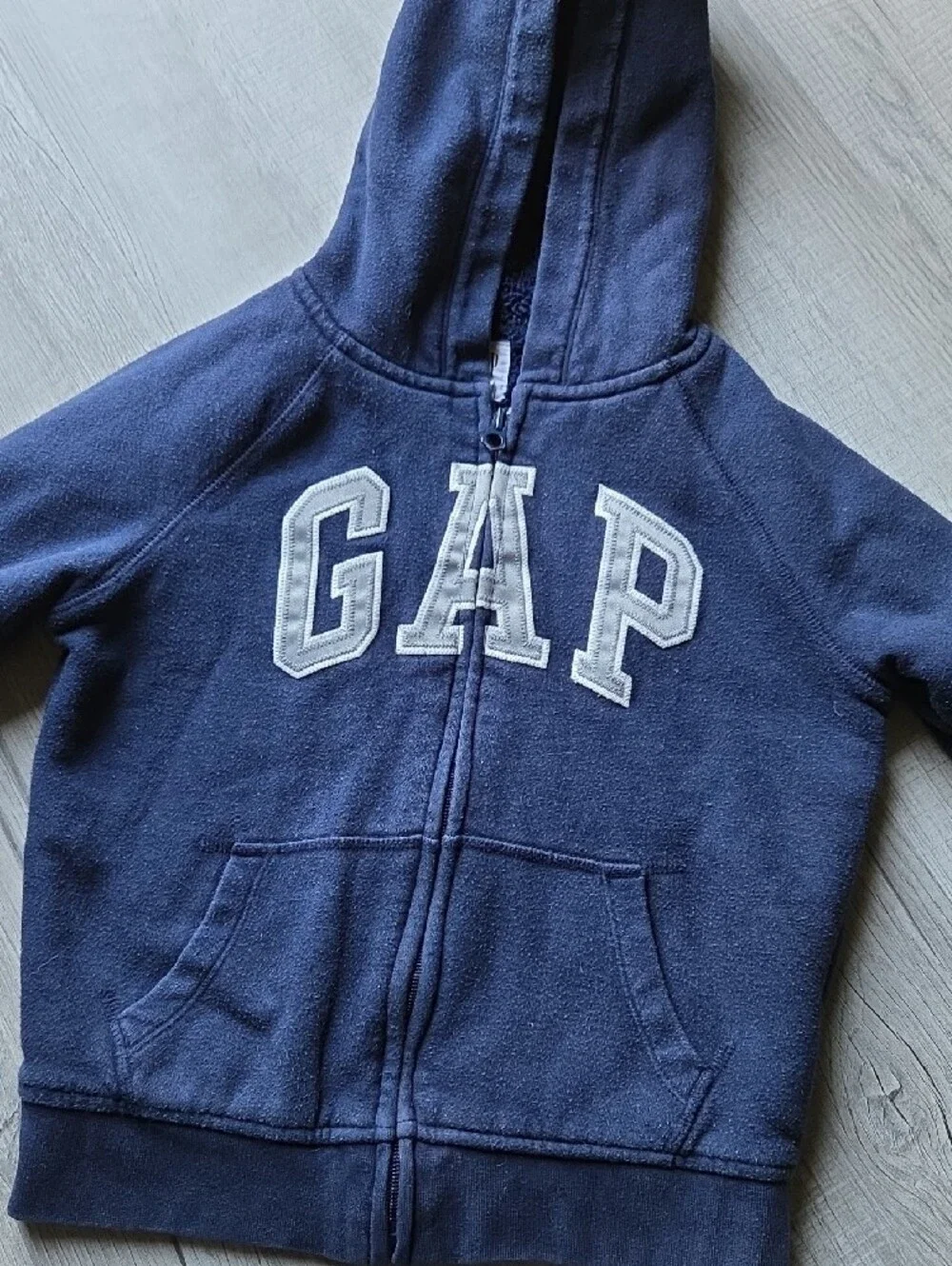GAP Kids Dark Blue Hooded Zip Sweatshirt Small